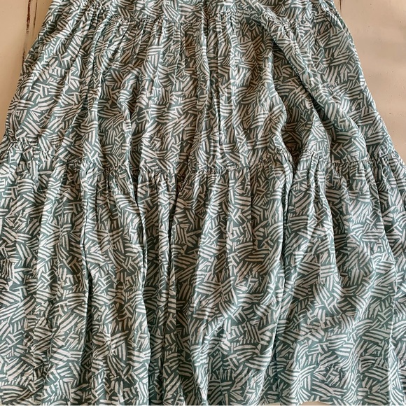 JONATHAN SIMKHAI Laurel Cut-Out Green & White Printed Maxi Dress - Size Small - Picture 14 of 16